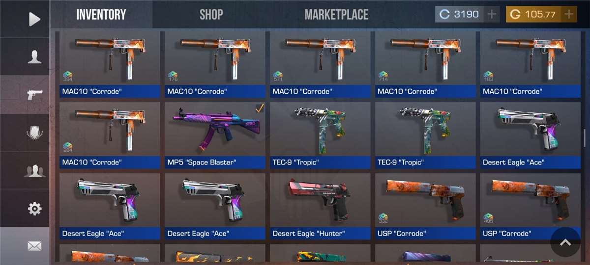 Complete All Type Knife Skin, Great K/D, Batl